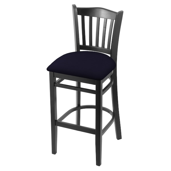 25" Counter Stool, Black Finish, Canter Twilight Seat